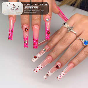 Clean elegant nail set