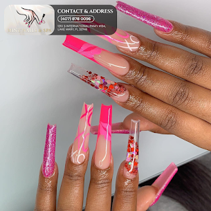 Blue violet nail set