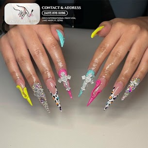 Elegant red-brown nail set